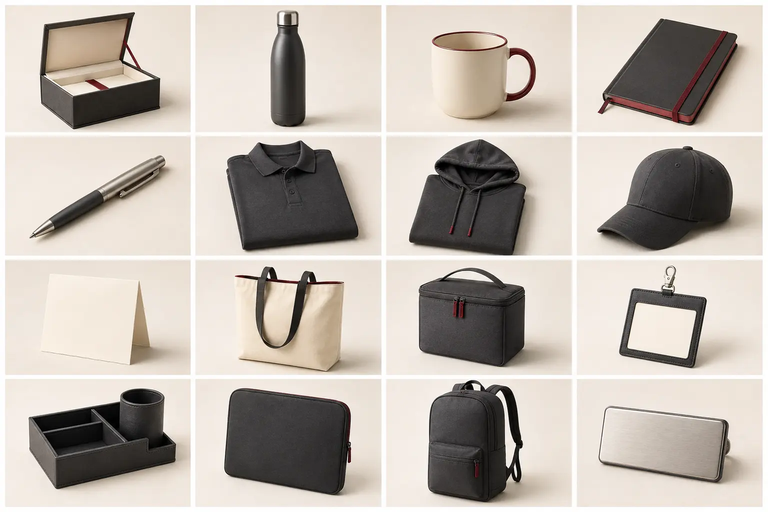 Custom Welcome Box, illustrative corporate merchandise example