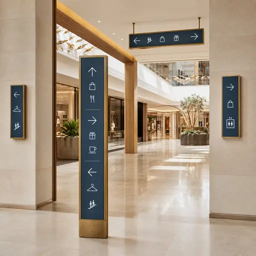 Illustrative retail wayfinding system