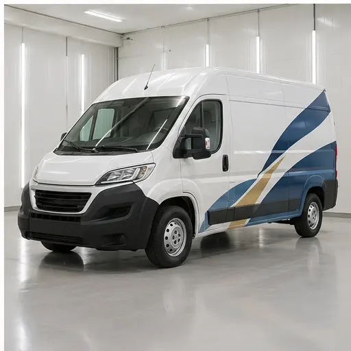 Illustrative finished commercial fleet vehicle