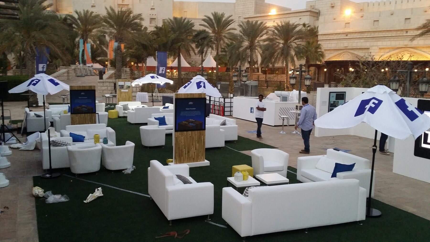 Outdoor branded event environment