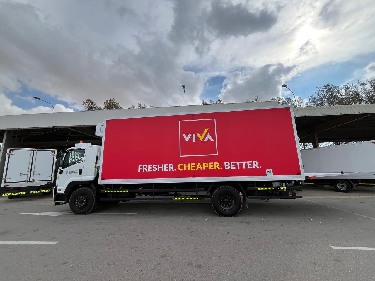 VIVA delivery truck branding